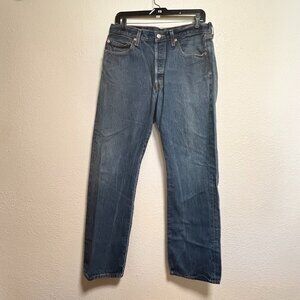 Levi's 501 x x Button Fly Shrink to Fit Jeans 35x34 (fits 31x30)‎